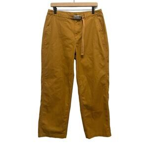 Converse High Rise Cotton Rugged Belted Pants Size 12 Camel Brown Y2K NEW